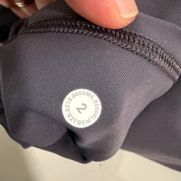 Lululemon Women's Leggings Tightest Stuff Tight Moonwalk Grey Purple 2 Running - Picture 3 of 11